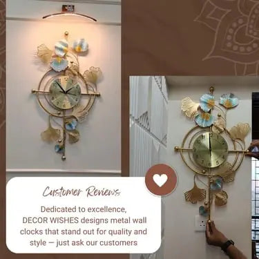 Petal Designer Metal Wall Clock - My Store