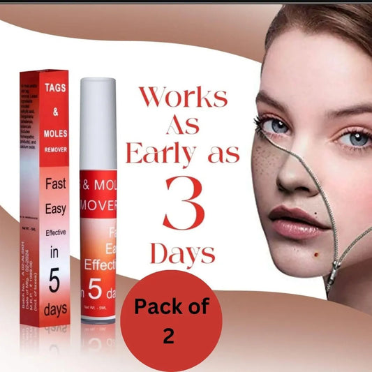 Skin Tags & Moles Removal Serum Safe, Easy & Effective Skin Corrector for All Skin Types (Pack of 2) - Klever Item